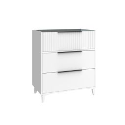Móvel de casa de banho Delia cor branco mate 80x45cm