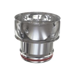 ADAPTADOR DE PARED SIMPLE A DOBLE PARED INOX Ø 200