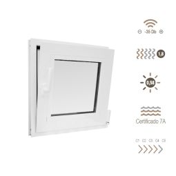 Janela de pvc oscilobatente pvc 60 x 60 cm direita
