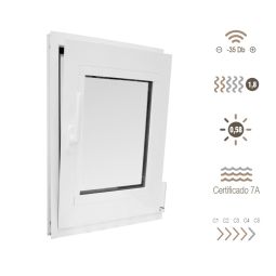 Janela de pvc oscilobatente pvc 120 x 80 cm direita
