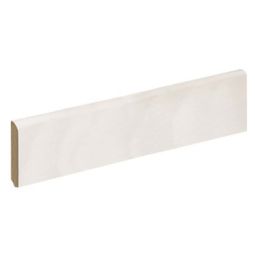 Rodapé madeira branca 225x7x0,9cm 