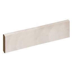 Rodapé madeira branca 225x7x0,9cm 