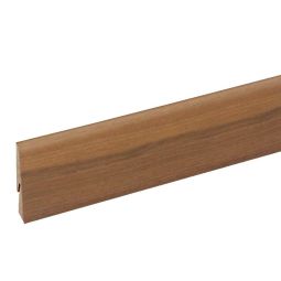 Rodapé madeira nogueira ranhurado 225x8x1,5cm 
