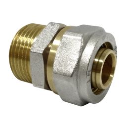 Acess. multic. compress. união reta m dn18x1/2"