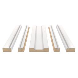 Kit de porta de correr cassonete exmoor branco