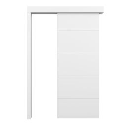 Porta de Interior de correr branca Ons 203 x 75 cm