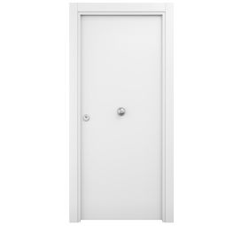 Porta de entrada Galia branca direita 206x86cm