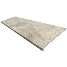 Degrau porcelânico Aspen Beige 33x120cm 2 unidades