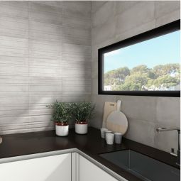 Pavimento porcelânico cimento cinzento 30x60cm C3 Lecco