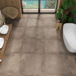 Pavimento porcelânico cimento mocca 30x60cm C3 Lecco