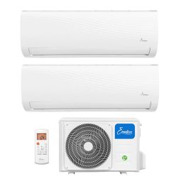 Ar condicionado multisplit 2x1 9.000 + 12.000 BTU Wi‑Fi Emelson Ist