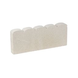 Meio-fio ondulado branco 50 x 20 x 5 cm