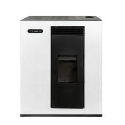 Salamandra de pellets canalizável Slim 10,5kW branco Vertex