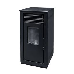 Salamandra de pellets canalizável Wi-Fi Duppla 12kW preto Vertex