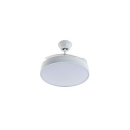 Ventoinha de teto retrátil branca 106cm 30W