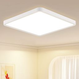 Nettlife luz de teto plana LED-23cm 18w lâmpada de cozinha quadrada