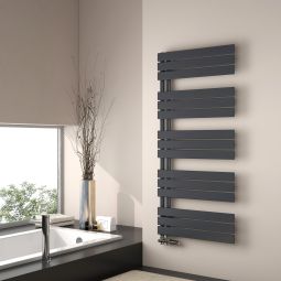 Emke radiador toalheiro água quente 132x60cm, antracite, painel plano