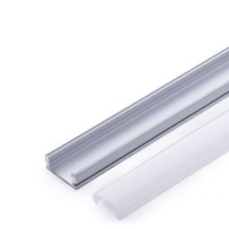 Perfil alumínio para a tira LED LED - difusor leitoso su-a1707 x 2m