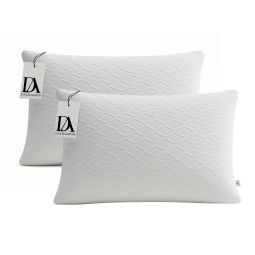 Pack 2 almohadas viscoelástica 100% copos tejido strech 70cm don aLGodón