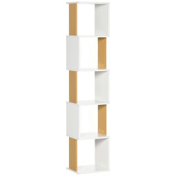Estante 33x28x161 cm bicolor Homcom, casa - móveis de armazenamento