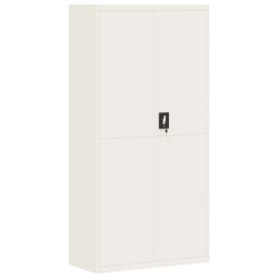 Armário de arquivo vidaxl aço branco 90x40x180 cm