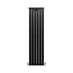 Radiadores de painel plano de designer 1600x420mm - preto fosco
