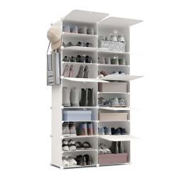 Newlux sapateira cube c10 83x32x155 cm – 10 compartimentos, 40 pares