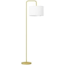 Candeeiro de pé 64x38x163,5 cm aço e poliéster bicolor Homcom