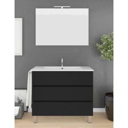 Móvel de banho imperia com lavatório espelho graphite 120x45cm