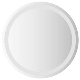 Espelho LED para banheiro redondo vidaxl 50 cm