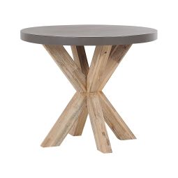 Mesa de refeição de jardim olbia 90 cm 90 cm betão cinzento