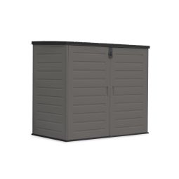 Armário de exterior resina 1170l - 140x82x124cm - inclui chão - porta dupla