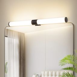 Nettlife luminária de parede com espelh LED preto 60x16.8