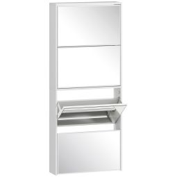 Sapateira 63x17x146 cm color blanco Homcom, casa - móveis de armazenamento