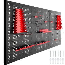 Painel perfurado para ferramentas jonah com ganchos e suportes