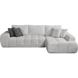 Sofá de canto direito em tecido, estilo <<bubble>>, modelo <<sidonie>> - 4