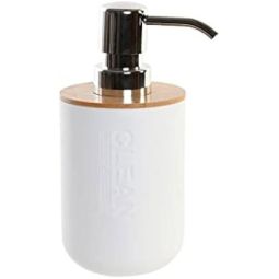 Dosador de bambu pp 7x9x15,5 branco