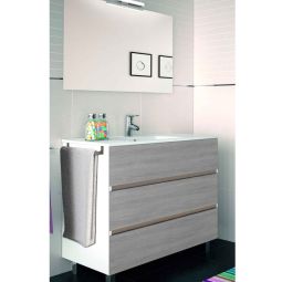Móvel de banho imperia com lavatório espelho combi 80x45cm
