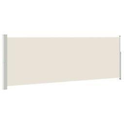 Toldo lateral retrátil 160 x 500 cm cor creme