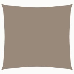 vidaXL toldo de vela cuadrado tela oxford gris taupe 4x4 m