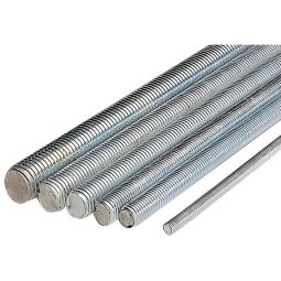 Haste roscada zincada branca lennie - l.1 m - ø 8 mm - tf0802b