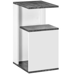Mesinha de cabeceira 35x29.5x60 cm bicolor Homcom, casa - quarto