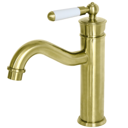 Leeds mezclador bajo lavabo rétro oro cepillado
