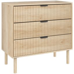 Cómoda com 3 gaveta 80x40x77,5 cm color marrón Homcom