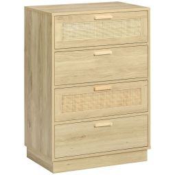 Cómoda com 4 gaveta 60x38x88,5 cm color marrón Homcom