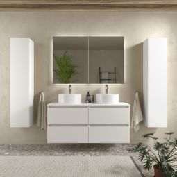Móvel de banheiro bequia 120 cm branco|com pia