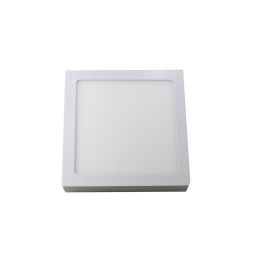 Downlight LED 18w luz tom frio 6000k, superfície quadrada. Cor branca