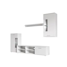 Conjunto de móveis de sala de estar airam, branco 230x200cm