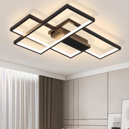 Luminária de teto LED nettlife, iluminação de teto moderna com 3
