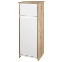 Armário casa de banho 32.6cmx30cmx90cm mdf bicolor kleankin